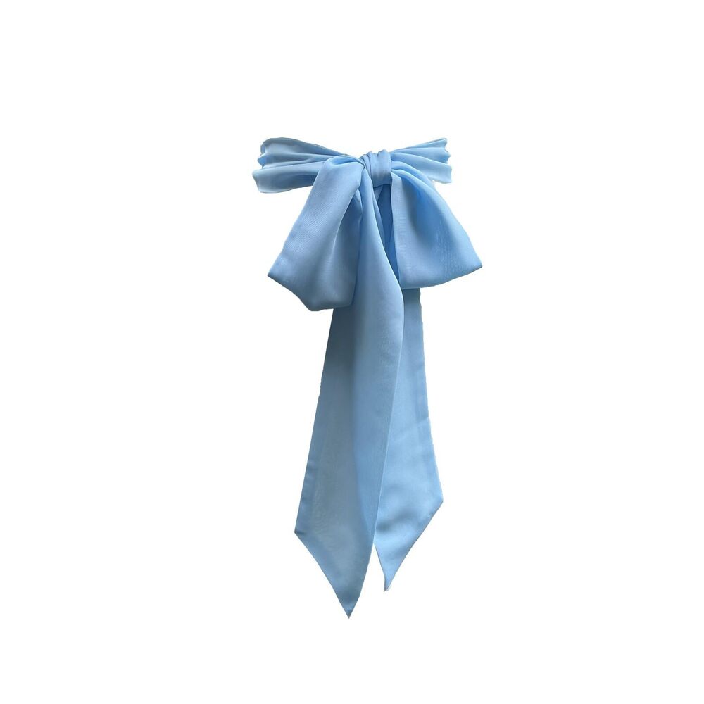 3564 Chiffon Sash Belt Waist Bow For Women Dress 3.74 In Wide (sky